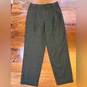 NWTAnn Taylor LOFT Womens Green Pull On Pants Career  Elastic Waist Size S